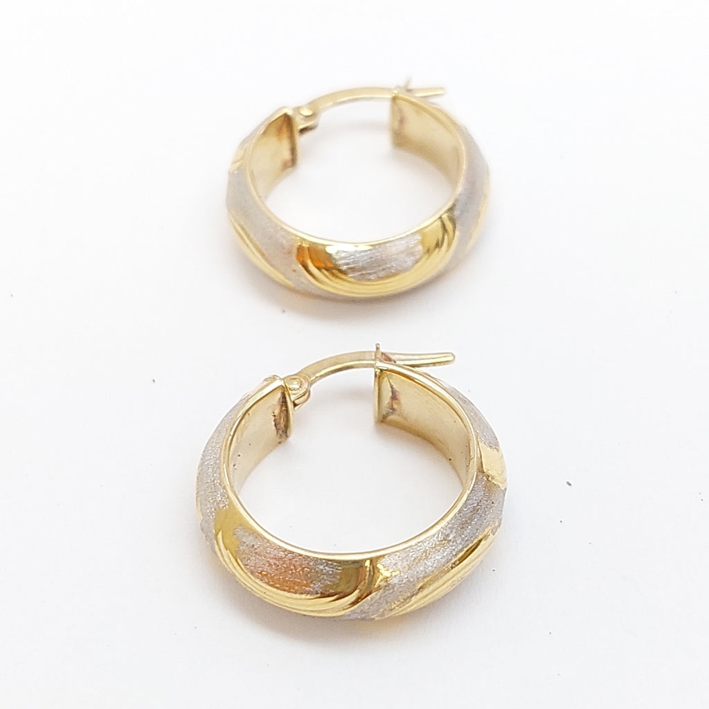 ARRACADAS PAR ORO, RODIADO 14 K 4.4 GRMS (SEMINUEVO)