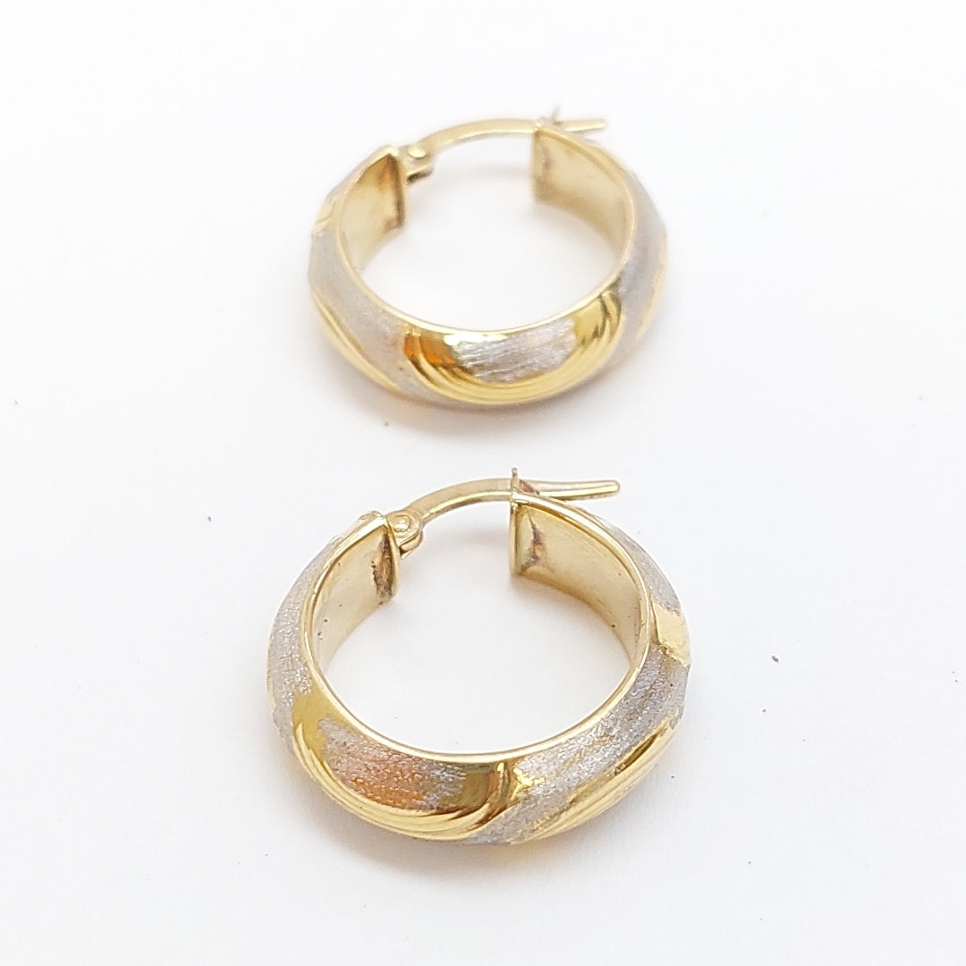 ARRACADAS PAR ORO, RODIADO 14 K 4.4 GRMS (SEMINUEVO)