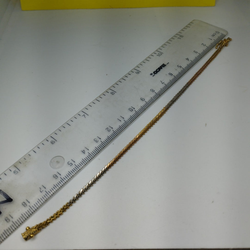 PULSERA ORO, ORO BLANCO 18 K 6.8 GRMS (SEMINUEVO)