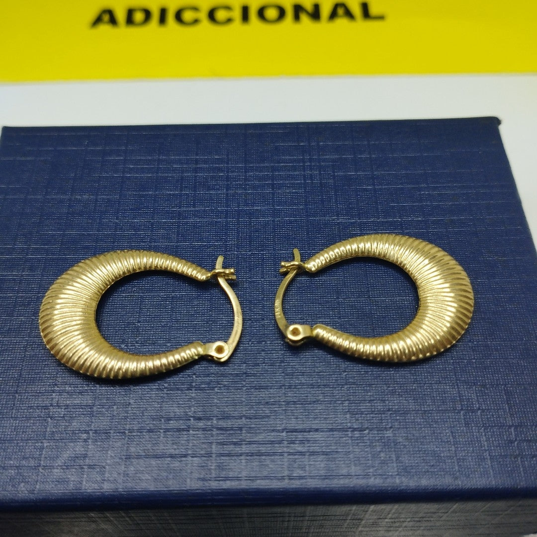 ARRACADAS PAR ORO 14 K 2 GRMS (SEMINUEVO)