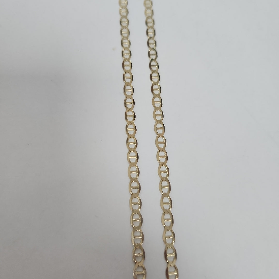 CADENAS TEJIDO MARINERA ORO 14K 50 CM 7.2 GR (NUEVO)