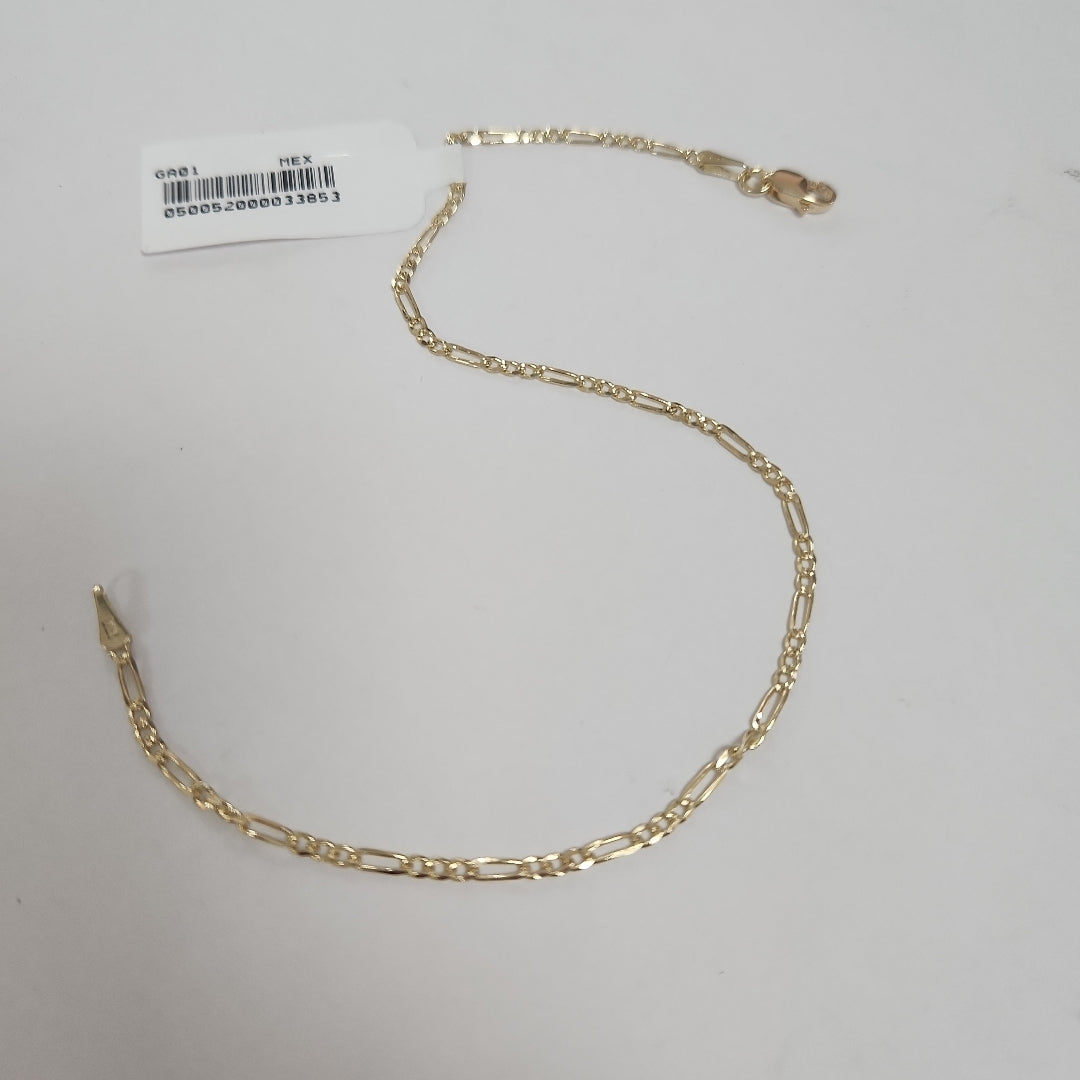 PULSERAS BARBADA ORO 14K 21 CM 1.7 GR (NUEVO)