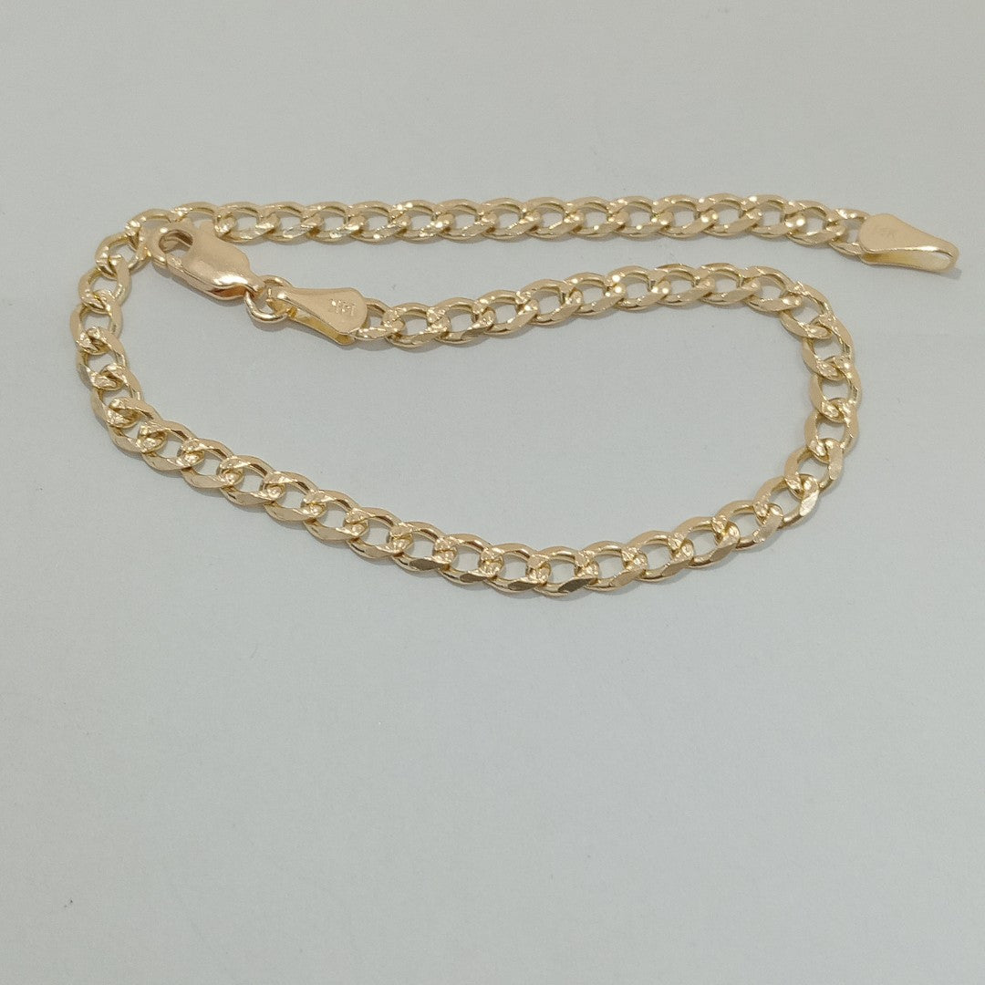 PULSERAS BARBADA ORO 14K 21 CM 5.3 GR (NUEVO)