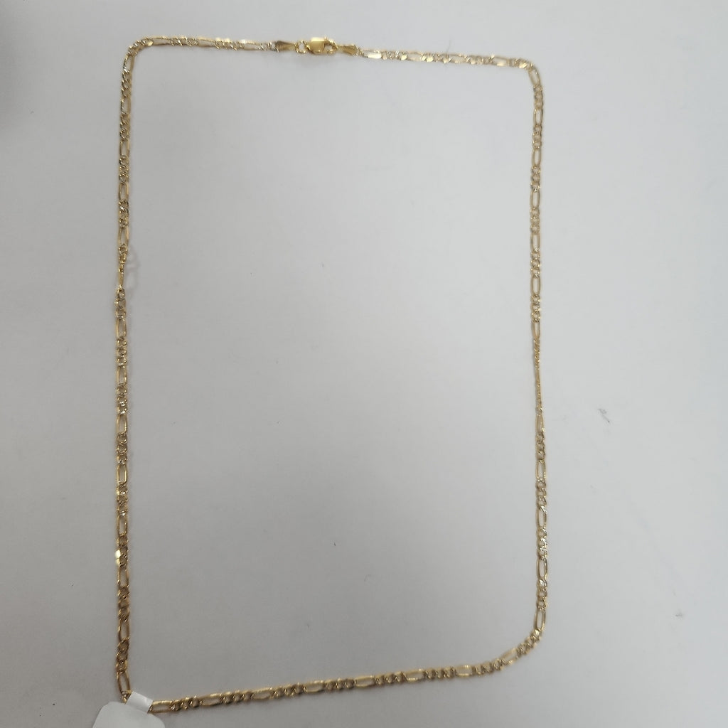 CADENAS TEJIDO 3X1 DIAMANTADA ORO 14K 55 CM 4.5 GR (NUEVO)