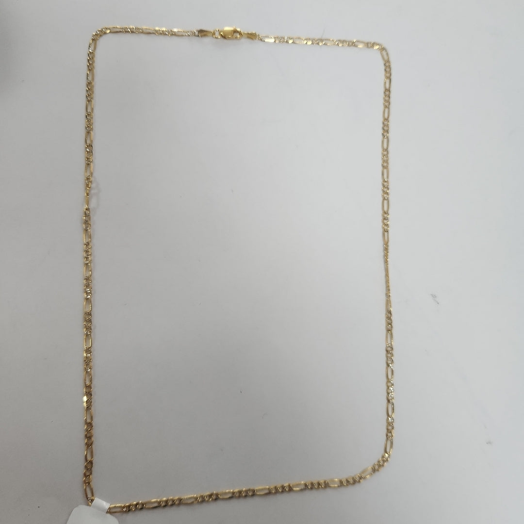 CADENAS TEJIDO 3X1 DIAMANTADA ORO 14K 55 CM 4.5 GR (NUEVO)