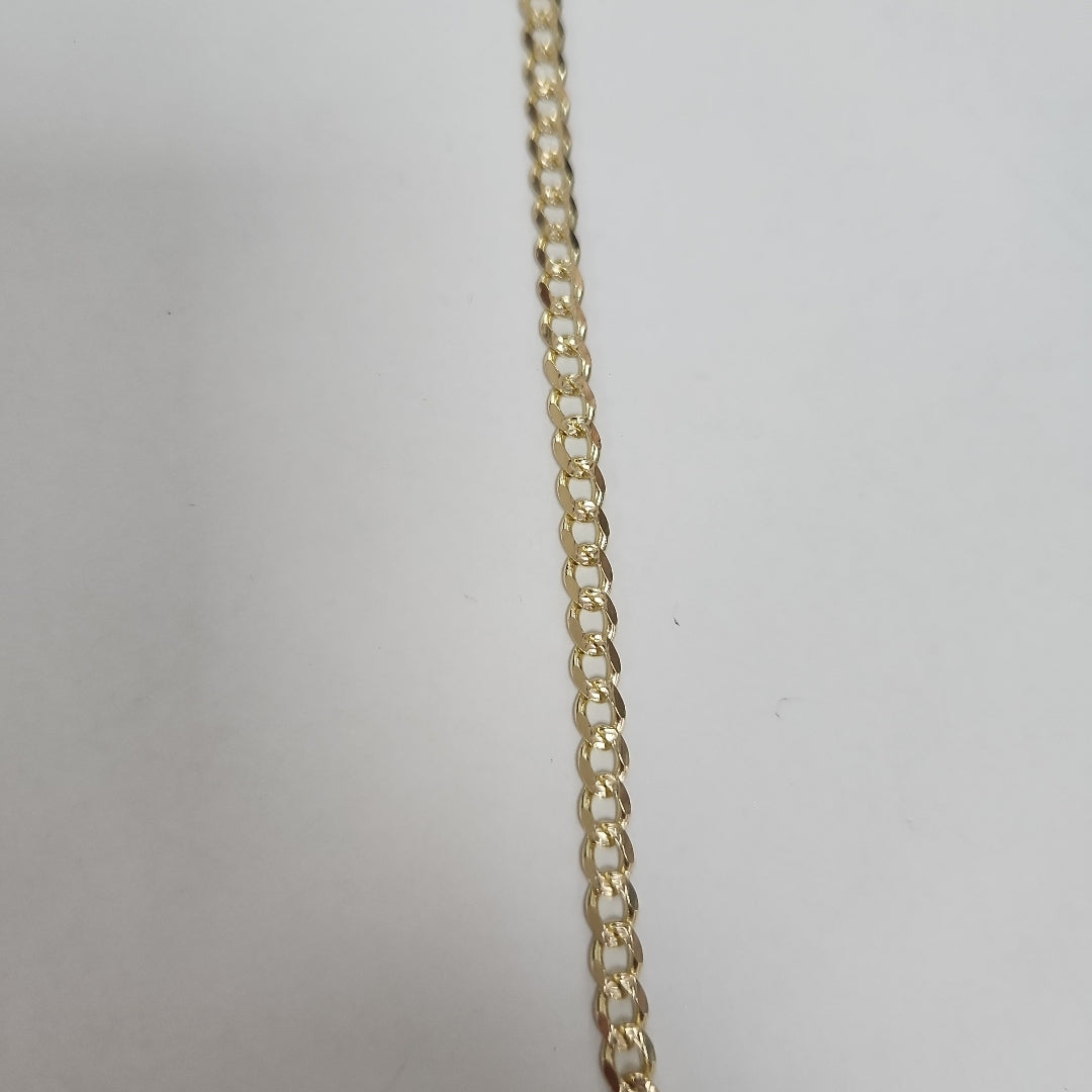 PULSERAS BARBADA ORO 14K 18 CM 4.5 GR (NUEVO)