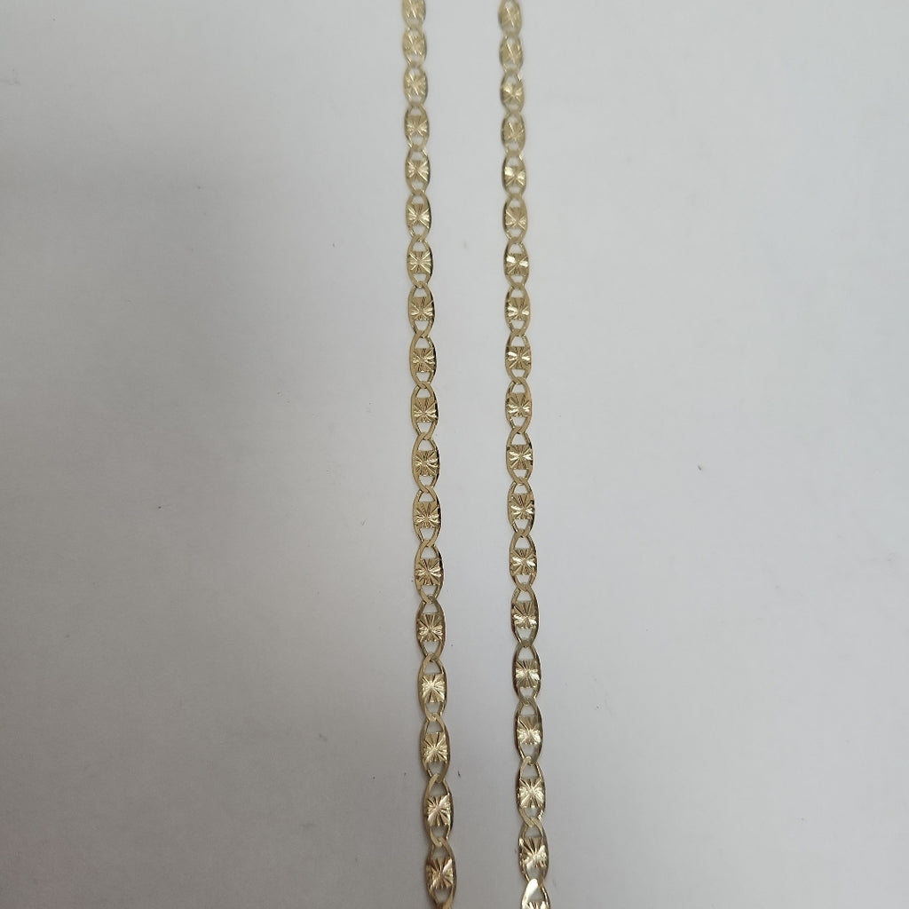 CADENAS TEJIDO GUCHI ORO 14K 55 CM 7.1 GR (NUEVO)