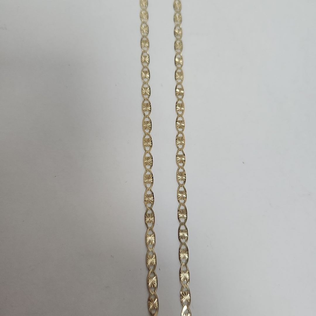 CADENAS TEJIDO GUCHI ORO 14K 55 CM 7.1 GR (NUEVO)
