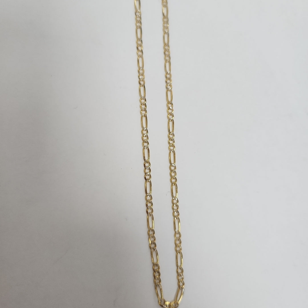 CADENAS TEJIDO 3X1 DIAMANTADA ORO 14K 55 CM 4.5 GR (NUEVO)
