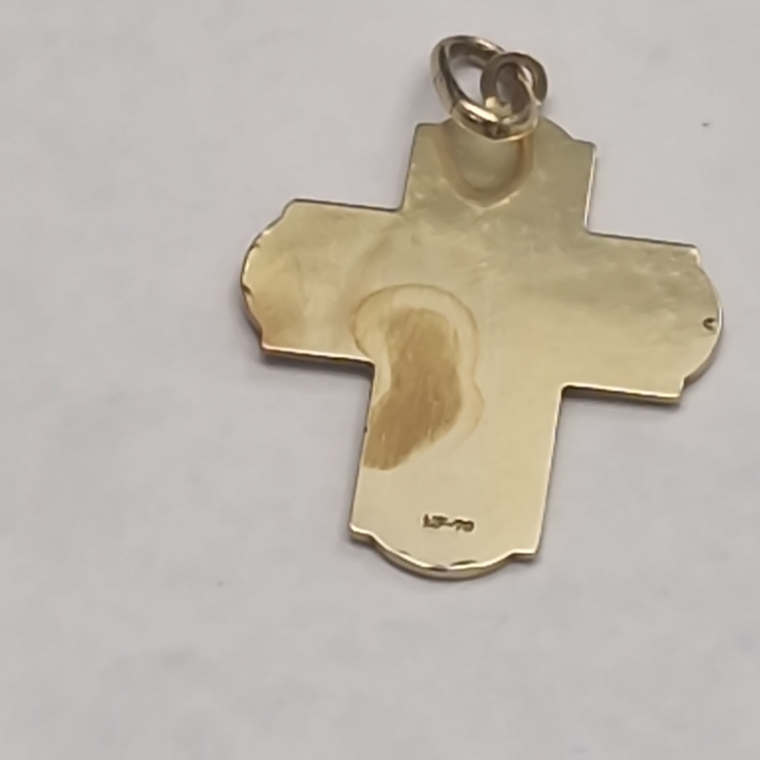 CRUZ,DIJE ORO 14 K 2,60 GRMS (SEMINUEVO)