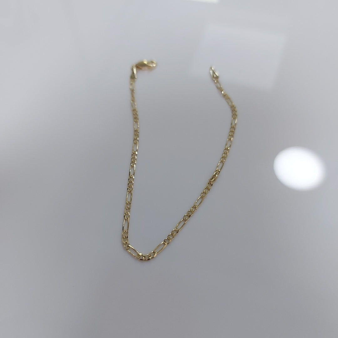PULSERAS 3X1 ORO 14K 18 CM 1.6 GR (NUEVO)