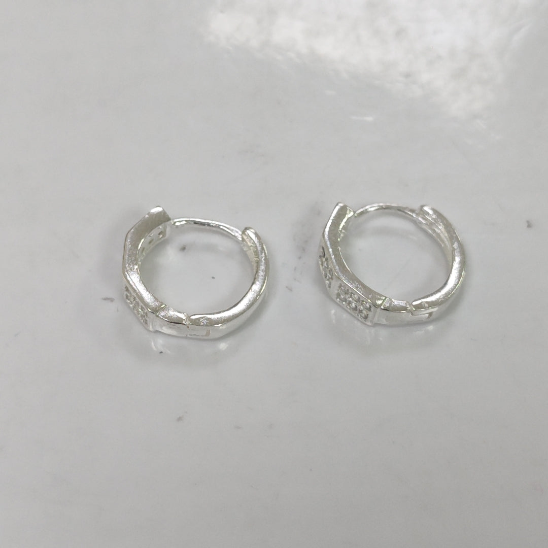ARRACADAS C/CIRCONIAS PLATA .925 2.5 GR (NUEVO)