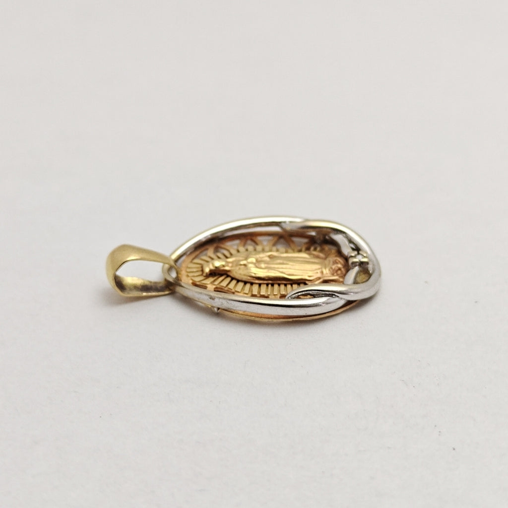 MEDALLA RELIGIOSA ORO COMBINADO 18 K 3,00 GRMS (SEMINUEVO)