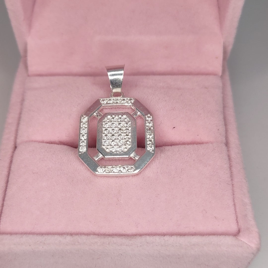 DIJE C/CIRCONIAS PLATA .925 3.5 GR (NUEVO)