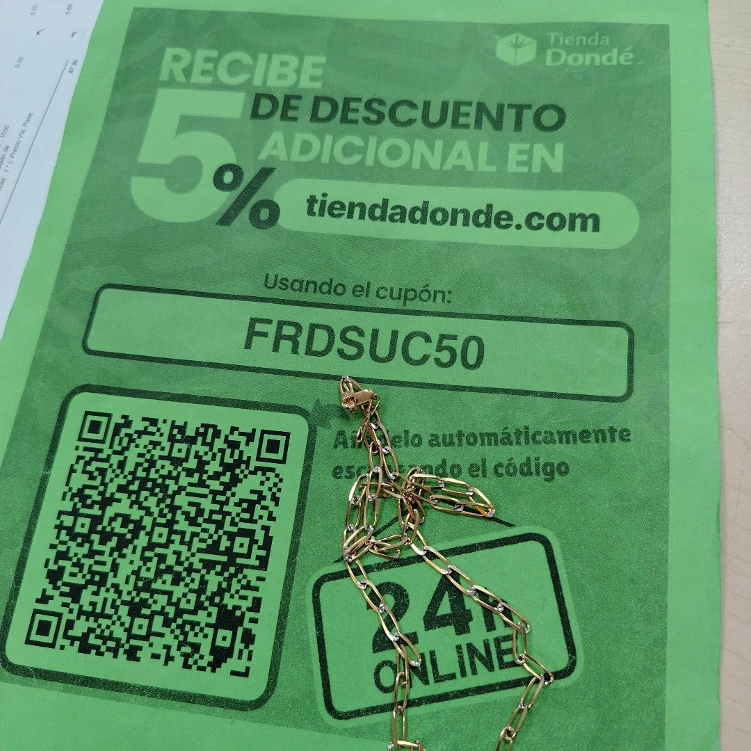CADENA TEJIDO ESLABONES 11.2G 55 CM (NUEVO)