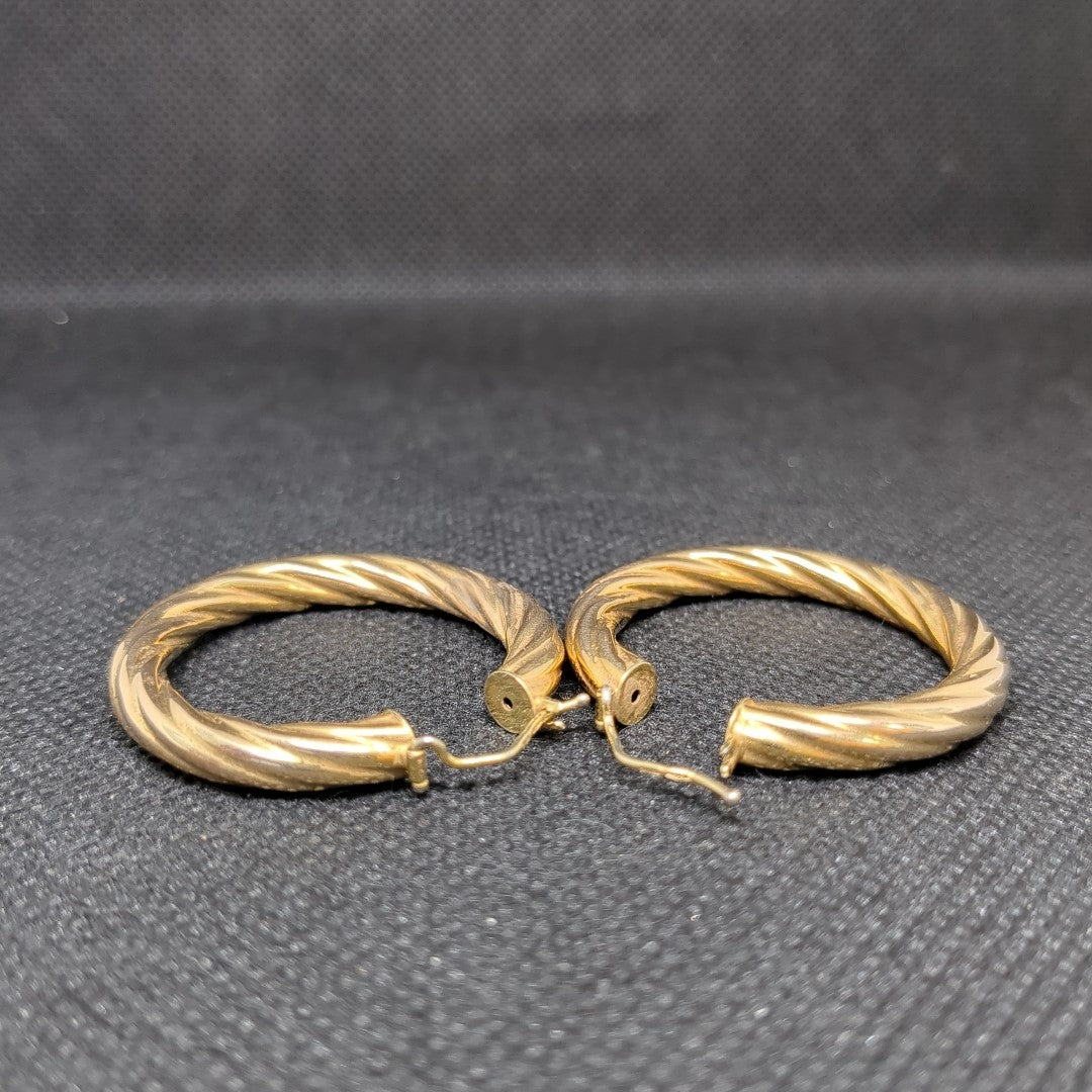 ARRACADAS PAR ORO 14 K 7.7 GRMS (SEMINUEVO)