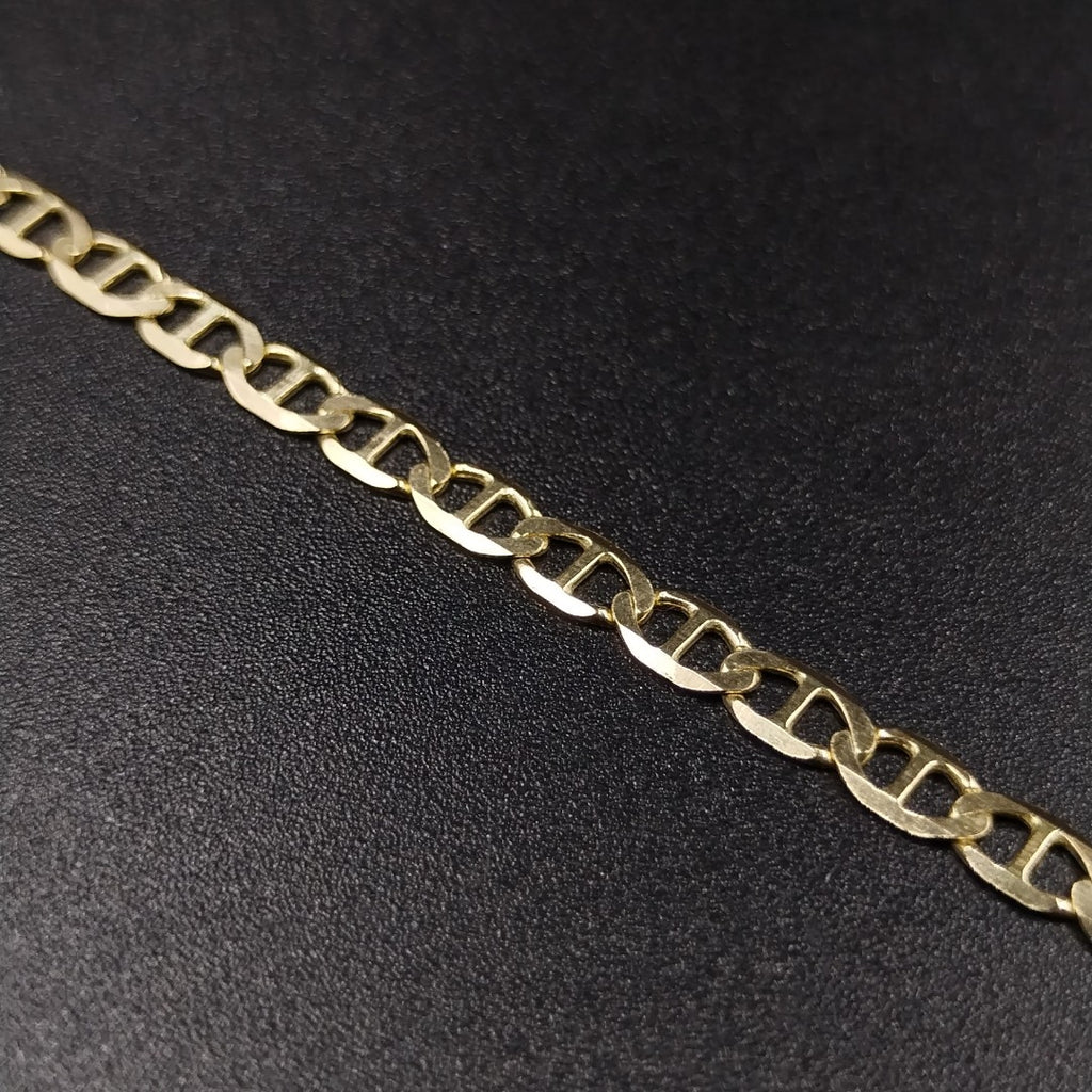 PULSERAS TEJIDO MARINERA ORO 14K 21 CM 3.4 GR (NUEVO)