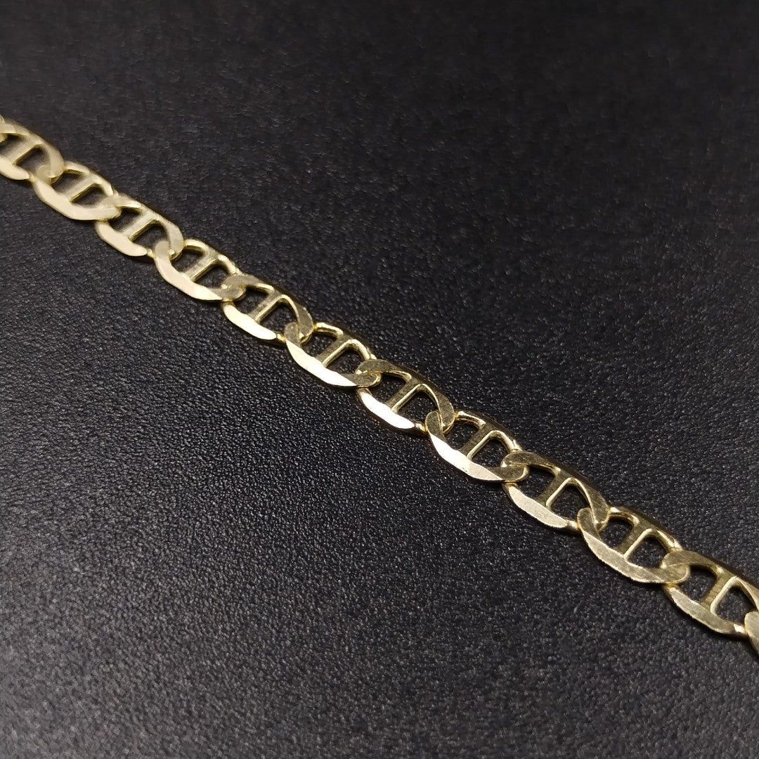 PULSERAS TEJIDO MARINERA ORO 14K 21 CM 3.4 GR (NUEVO)