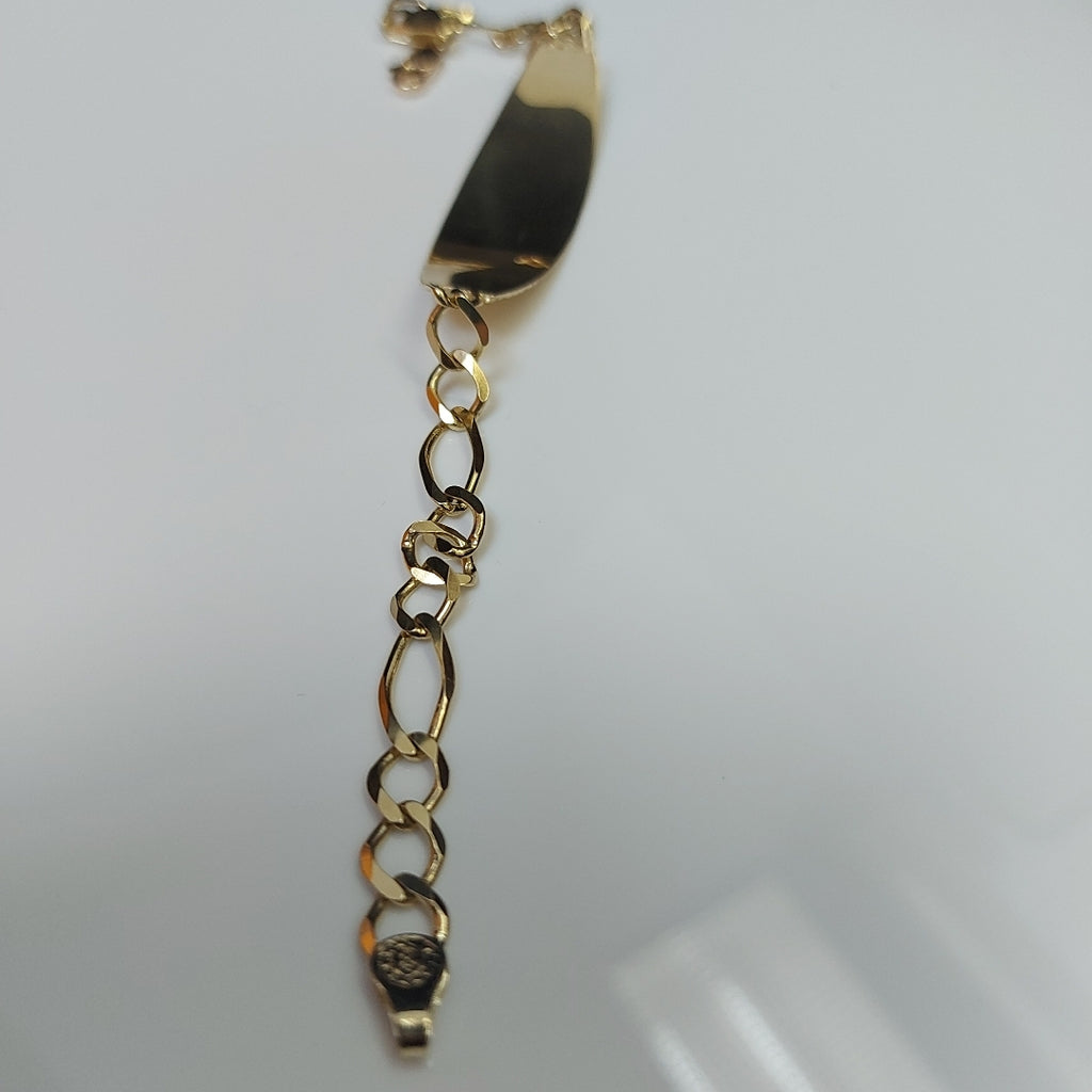 PULSERAS TEJIDO ESCLAVA 3X1 ORO 10K 21 CM 8.4 GR (NUEVO)