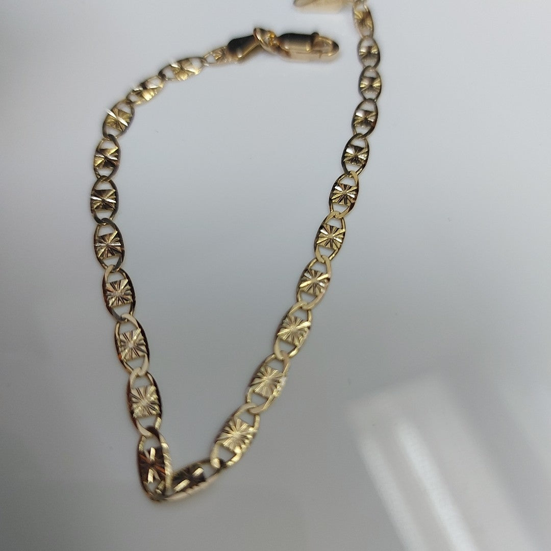 PULSERAS GUCHI ORO 14K 18 CM 2.9 GR (NUEVO)