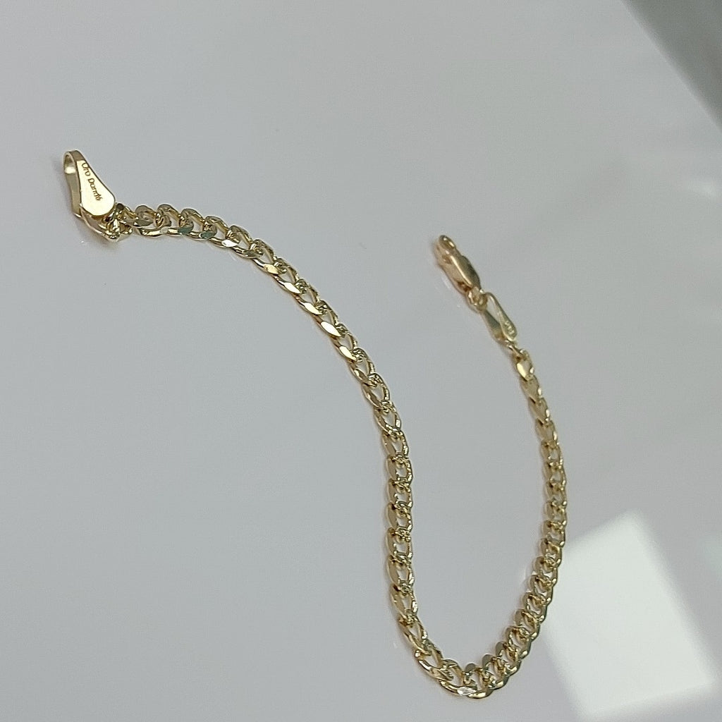 PULSERAS BARBADA ORO 14K 18 CM 4.6 GR (NUEVO)