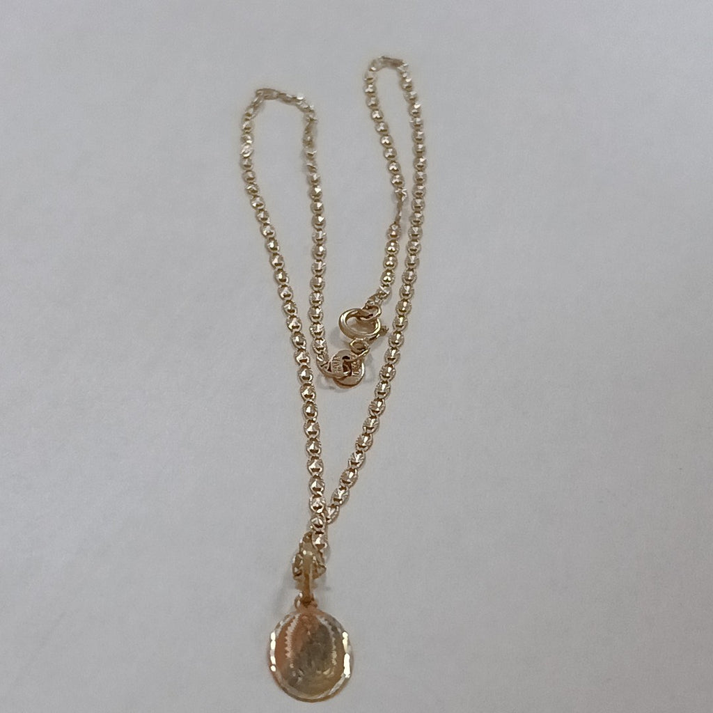 CADENA, MEDALLA RELIGIOSA ORO 10 K 1.6 GRMS (SEMINUEVO)