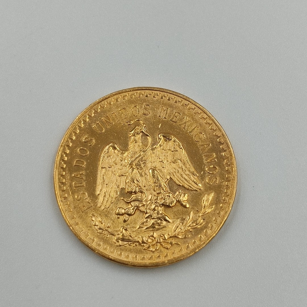 K1 41,60 GRMS 21 K IDENTIFICACIÓN MONEDA NOMINATIVA MONEDAS PESOS 50 PESOS (SEMINUEVO)