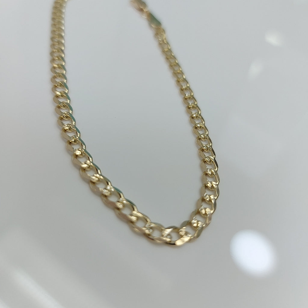 PULSERAS BARBADA ORO 14K 21 CM 5.2 GR (NUEVO)