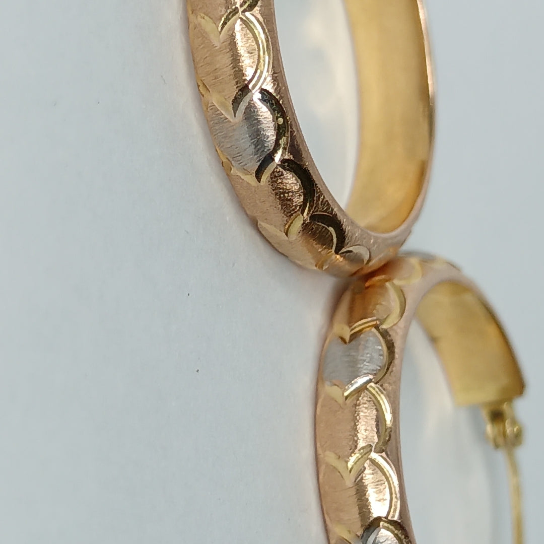 ARRACADAS PAR ORO 14 K 3.7 GRMS (SEMINUEVO)