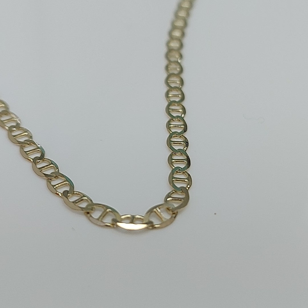 CADENAS TEJIDO GUCHI ORO 10K 55 CM 4.2 GR (NUEVO)