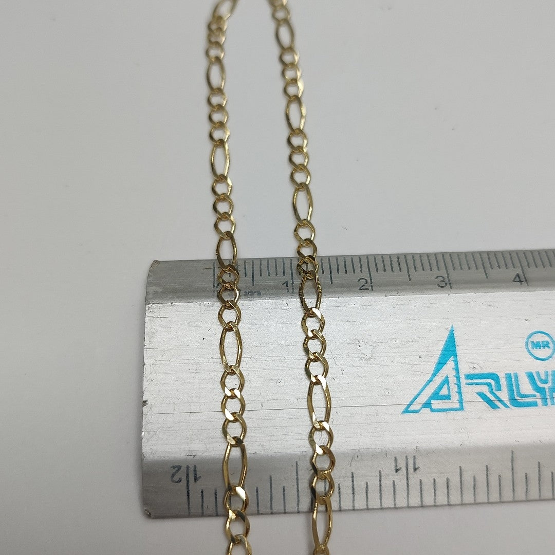 CADENAS TEJIDO 3X1 ORO 10K 60 CM 4.4 GR (NUEVO)