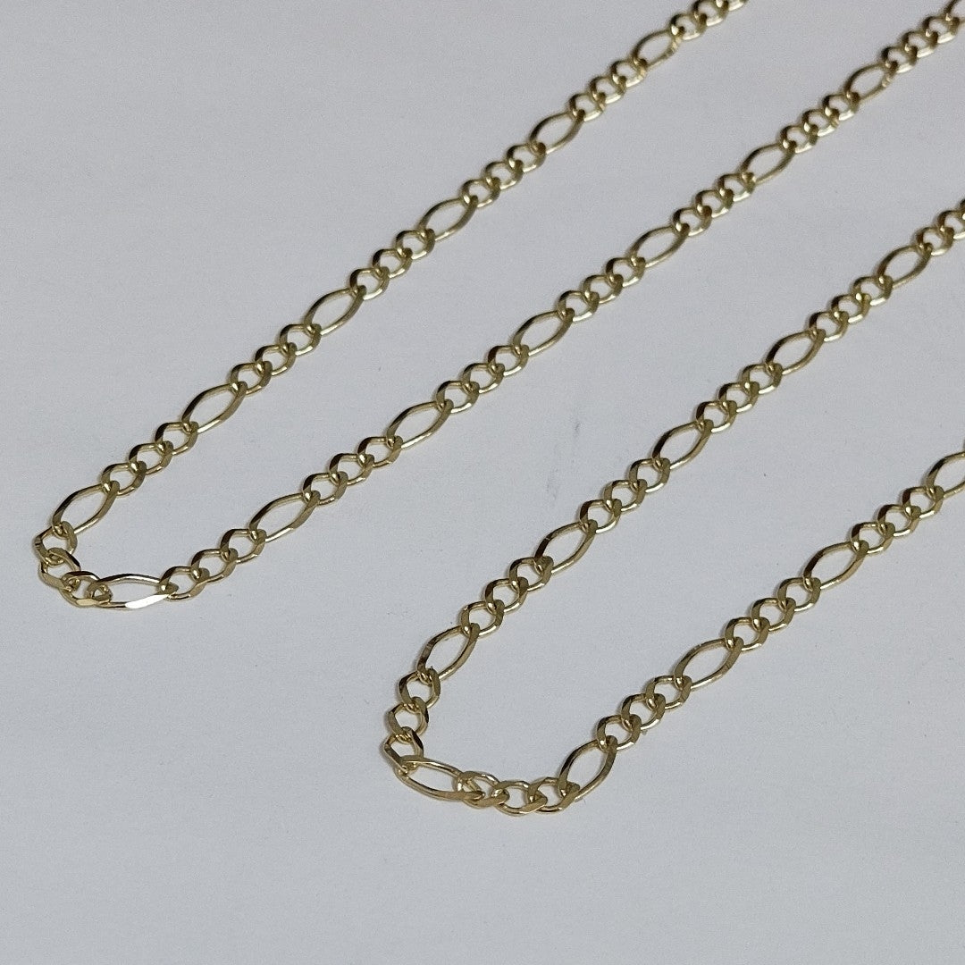CADENAS TEJIDO 3X1 ORO 10K 55 CM 4.2 GR (NUEVO)