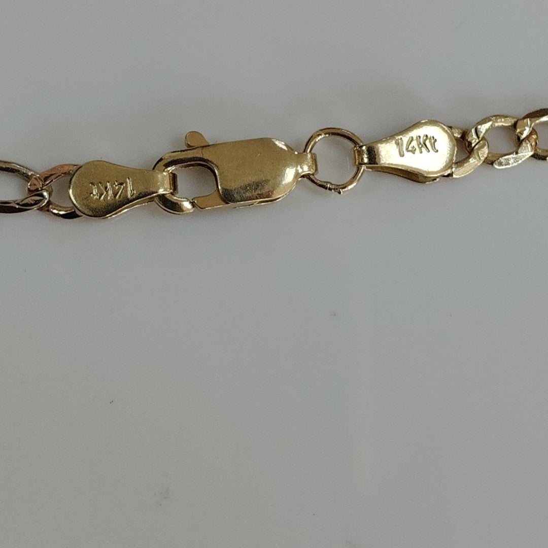 CADENA ORO, ORO COMBINADO 14 K 9.7 GRMS (SEMINUEVO)