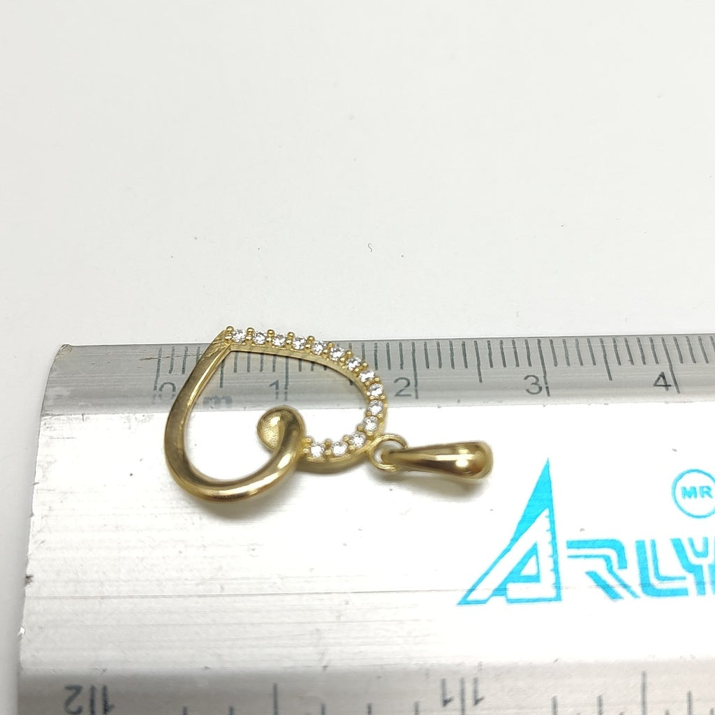 DIJES CORAZON C/CIRCONIA ORO 10K 1.3 GR (NUEVO)