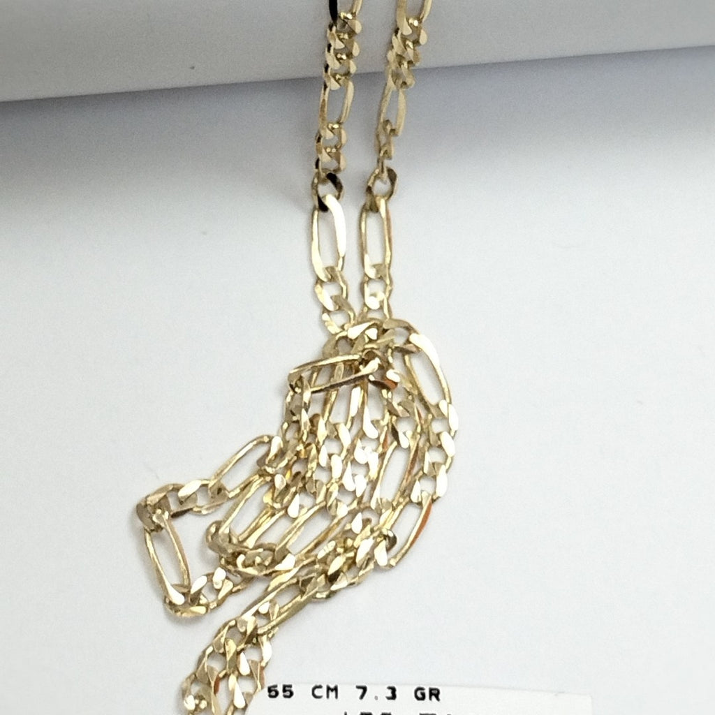 CADENAS 3X1 ORO 14K 55 CM 7.3 GR (NUEVO)