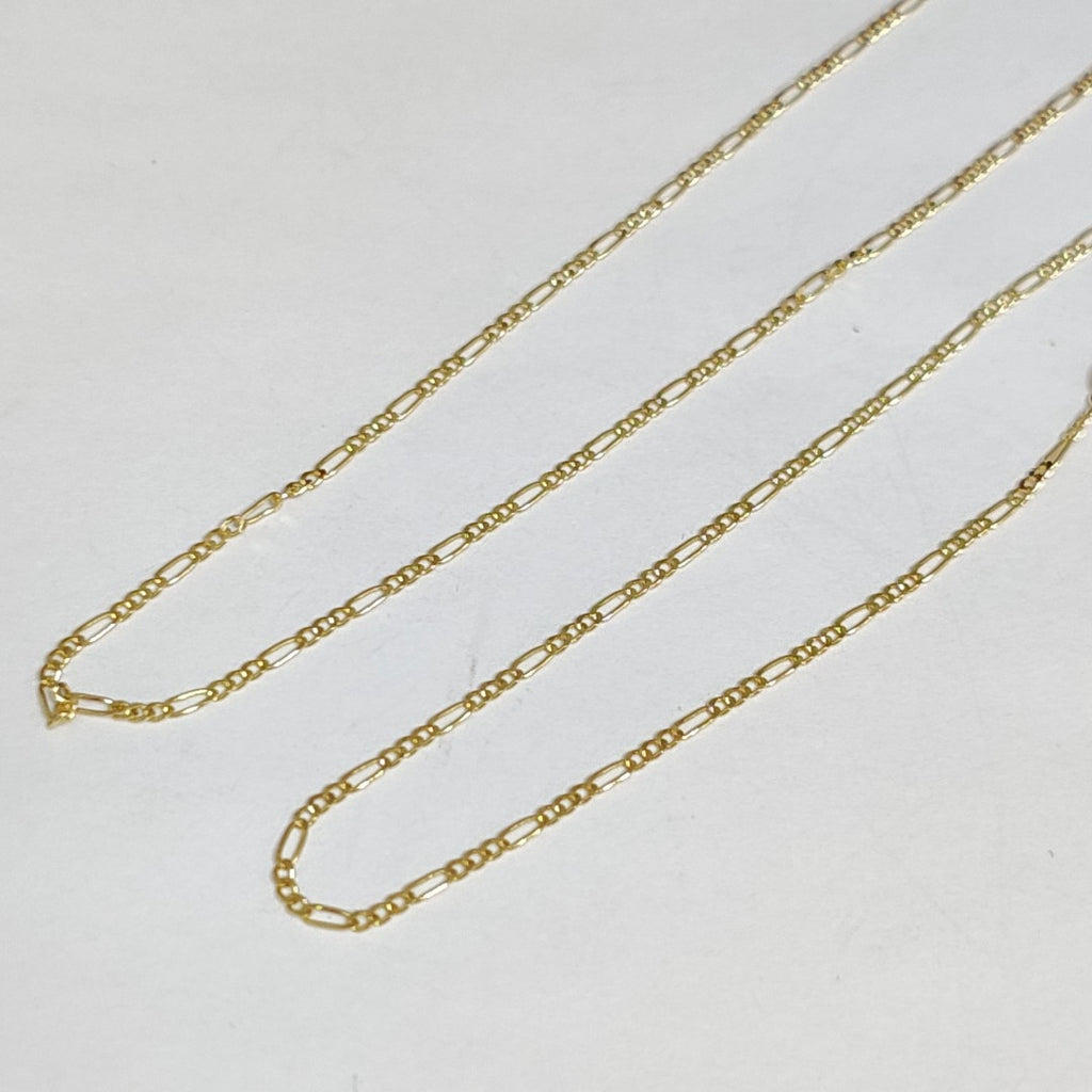 CADENAS TEJIDO 3X1 ORO 14K 55 CM 2.4 GR (NUEVO)