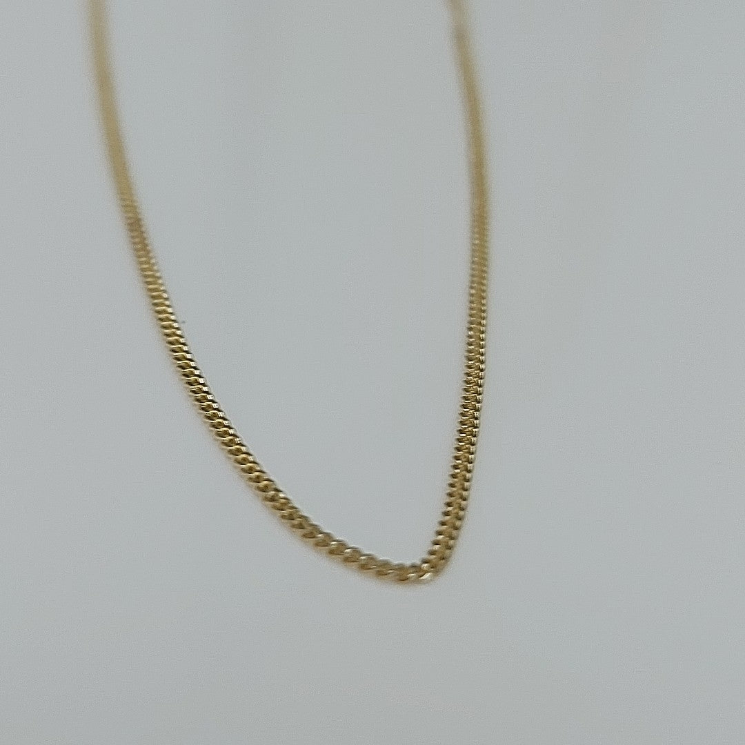 CADENAS TEJIDO BARBADA ORO 10K 55 CM 1.8 GR (NUEVO)