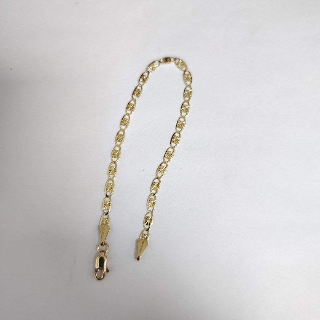 PULSERAS GUCHI ORO 14K 18 CM 2.8 GR (NUEVO)