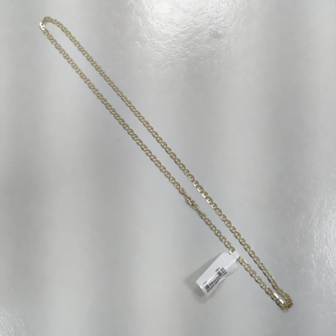 CADENAS TEJIDO MARINERA ORO 14K 55 CM 8 GR (NUEVO)
