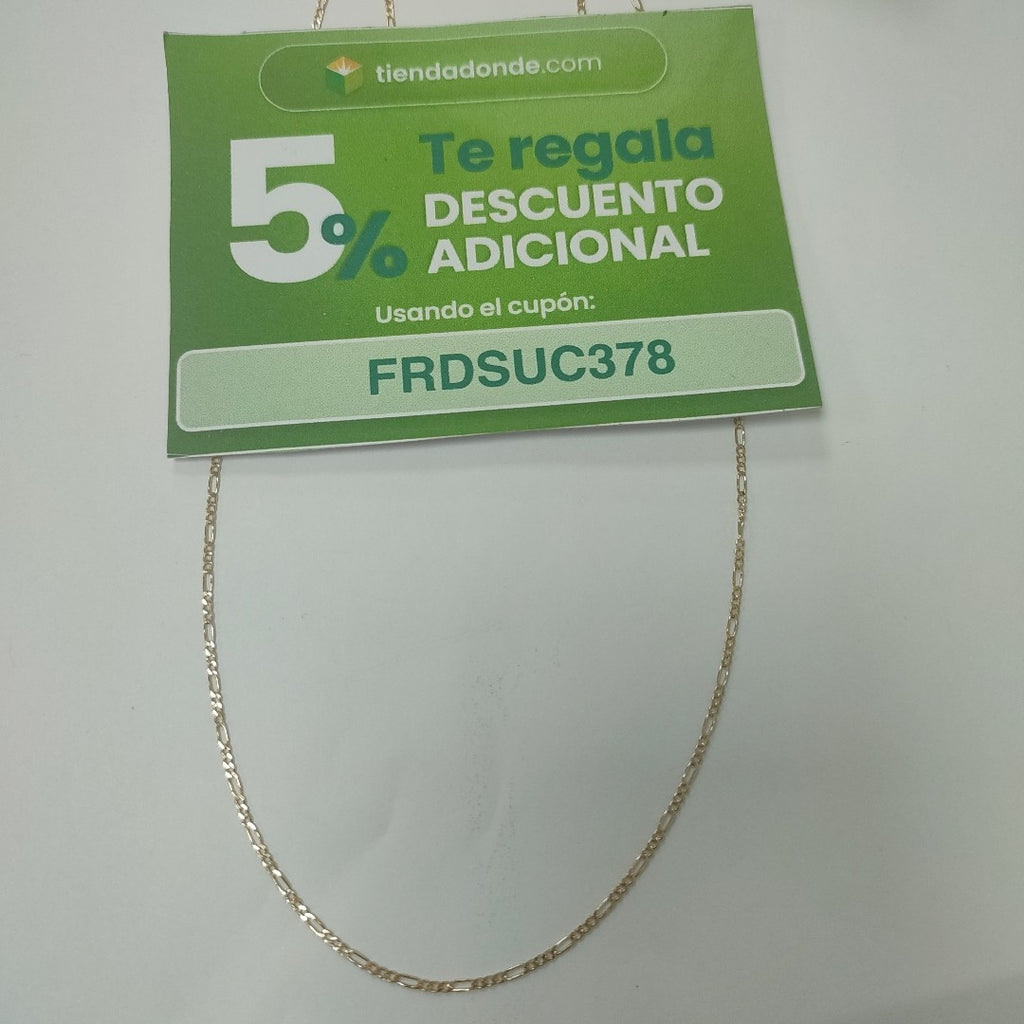 CADENAS TEJIDO 3X1 ORO 14K 55 CM 2.4 GR (NUEVO)
