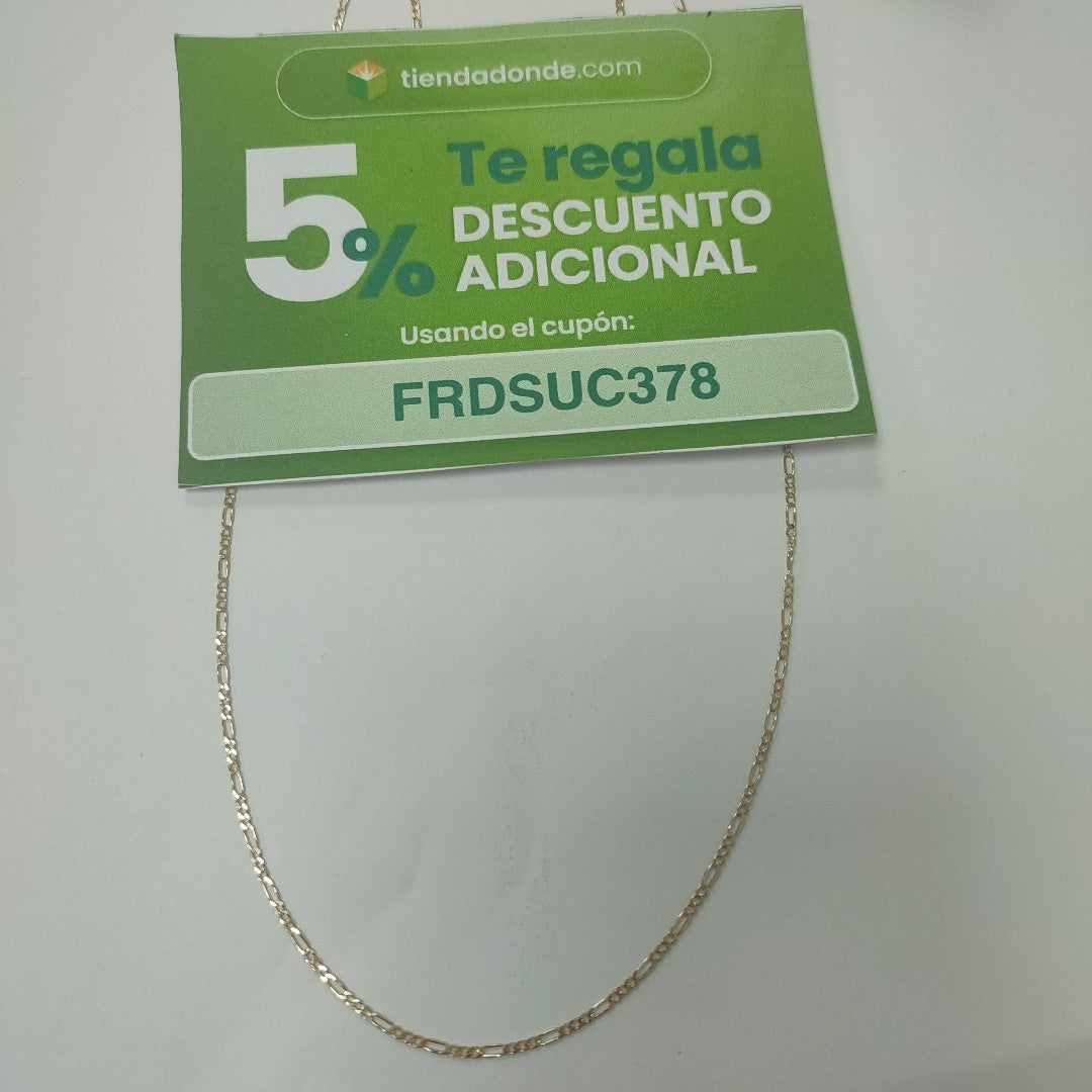 CADENAS TEJIDO 3X1 ORO 14K 55 CM 2.4 GR (NUEVO)