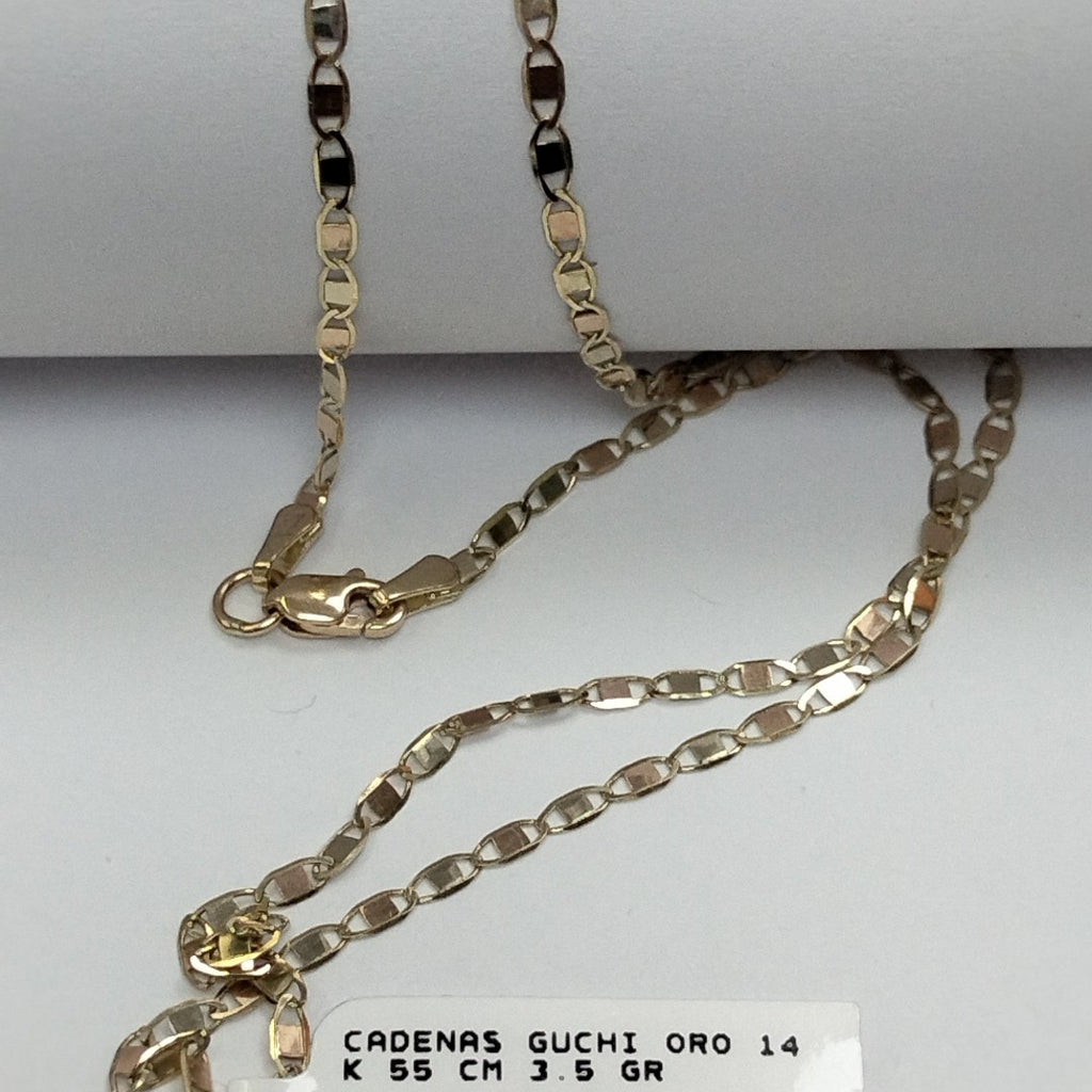 CADENAS GUCHI ORO 14K 55 CM 3.5 GR (NUEVO)