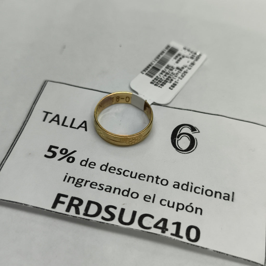 ARGOLLA ORO 8 K 1,50 GRMS (SEMINUEVO)