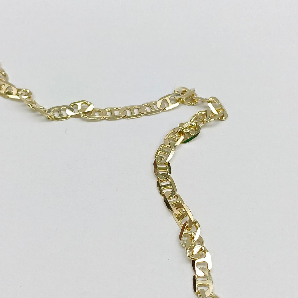 CADENAS TEJIDO MARINERA ORO 14K 60 CM 13.3 GR (NUEVO)