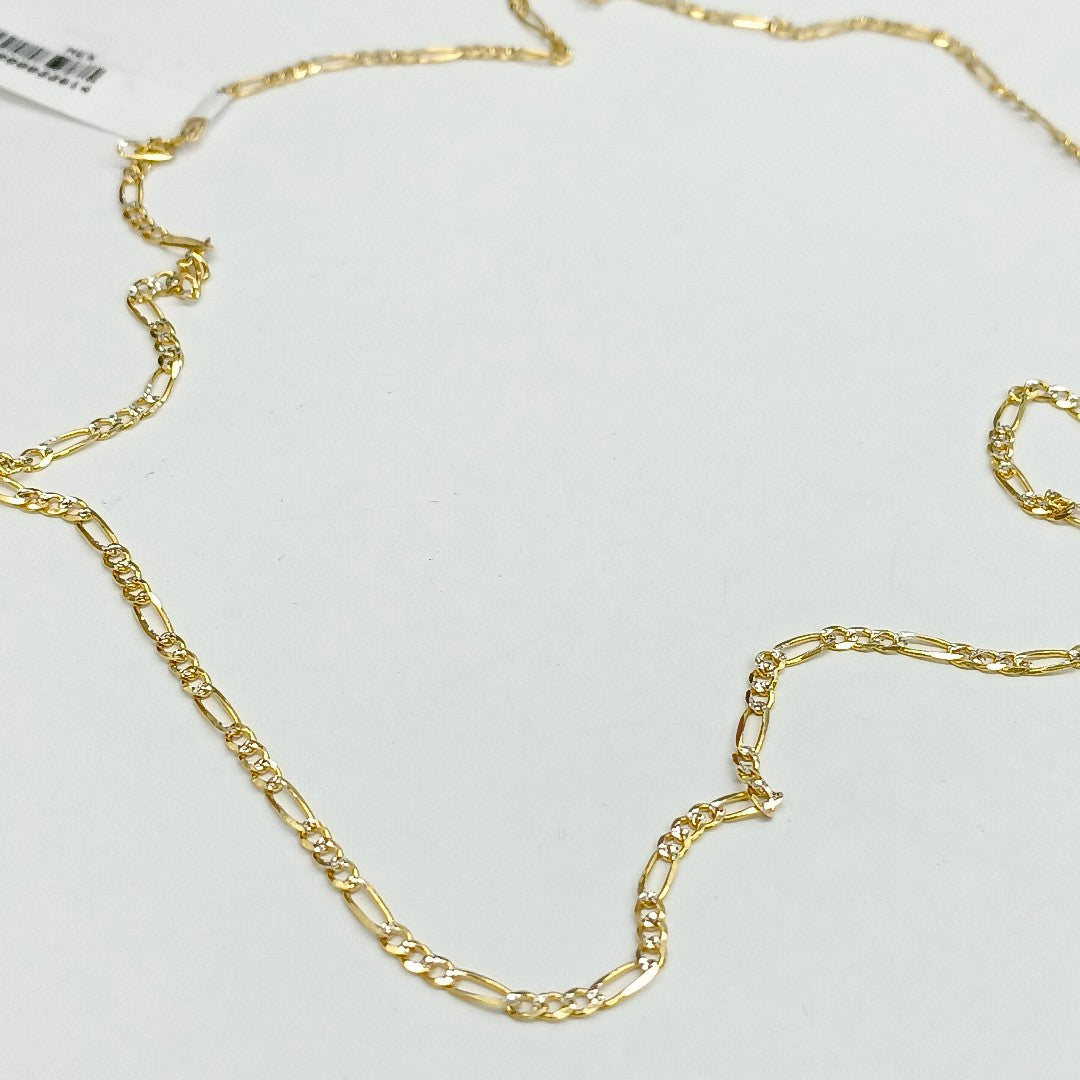 CADENAS TEJIDO 3X1 ORO 14K 55 CM 4.8 GR (NUEVO)