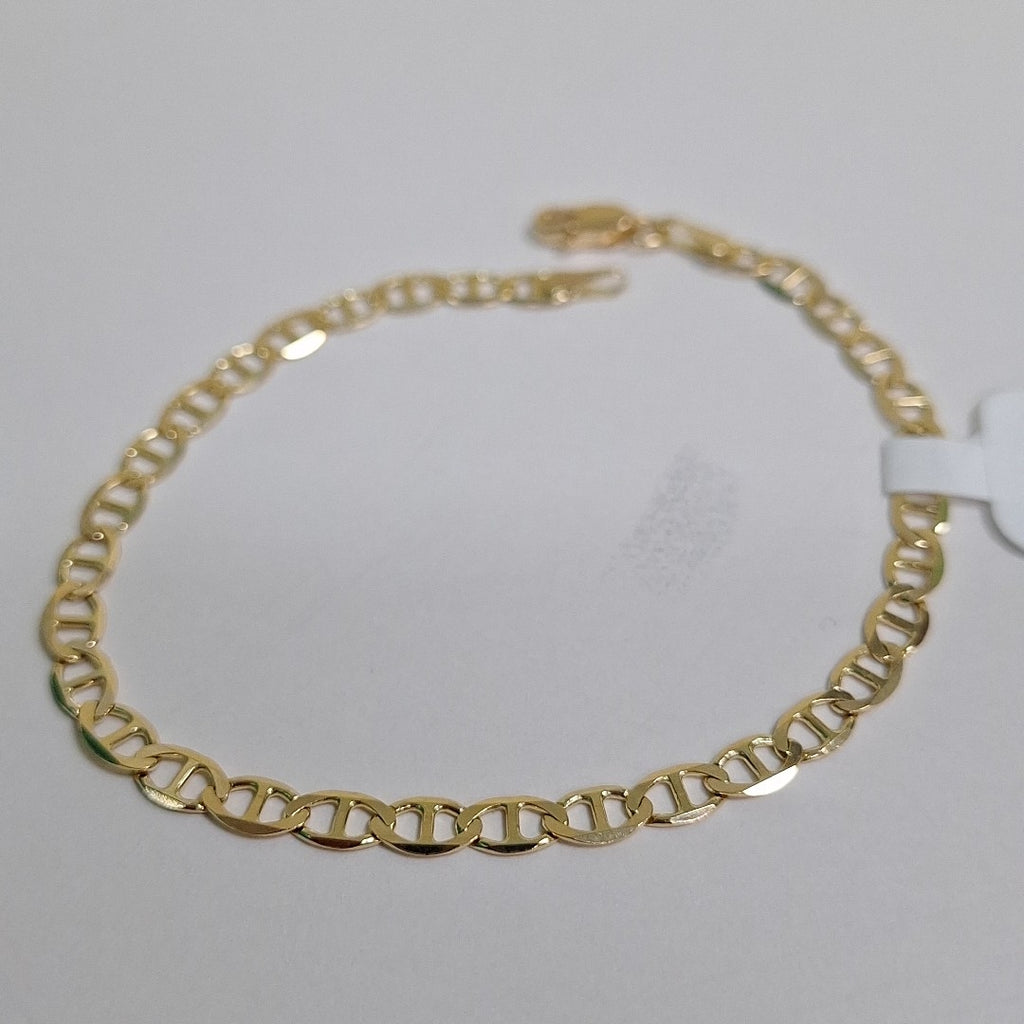 PULSERAS TEJIDO MARINERA ORO 14K 16 CM 2.9 GR (NUEVO)