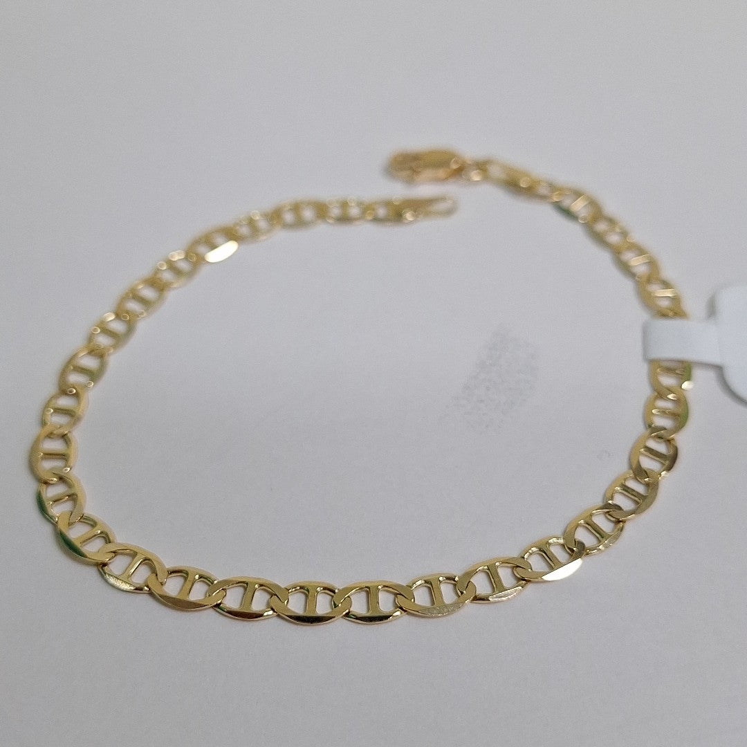 PULSERAS TEJIDO MARINERA ORO 14K 16 CM 2.9 GR (NUEVO)