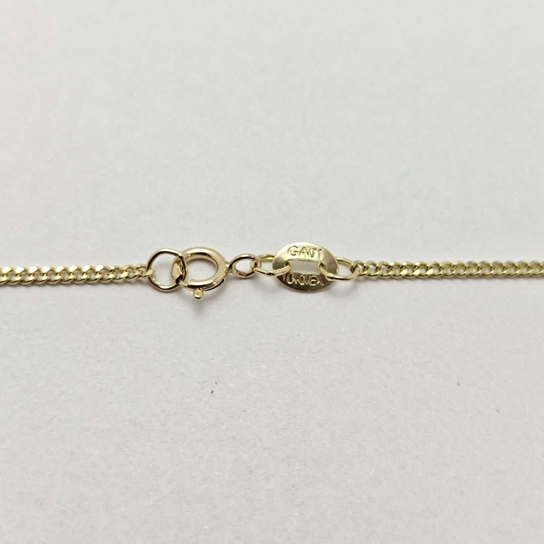 CADENAS TEJIDO BARBADA ORO 10K 55 CM 3 GR (NUEVO)