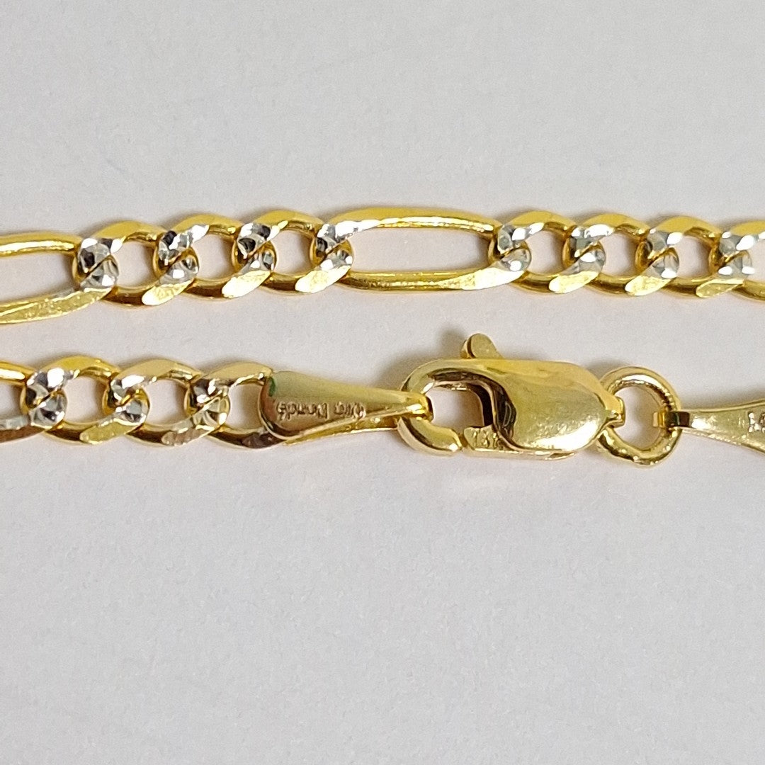 CADENAS 3X1 DIAMANTADA ORO 14K 55 CM 8.5 GR (NUEVO)