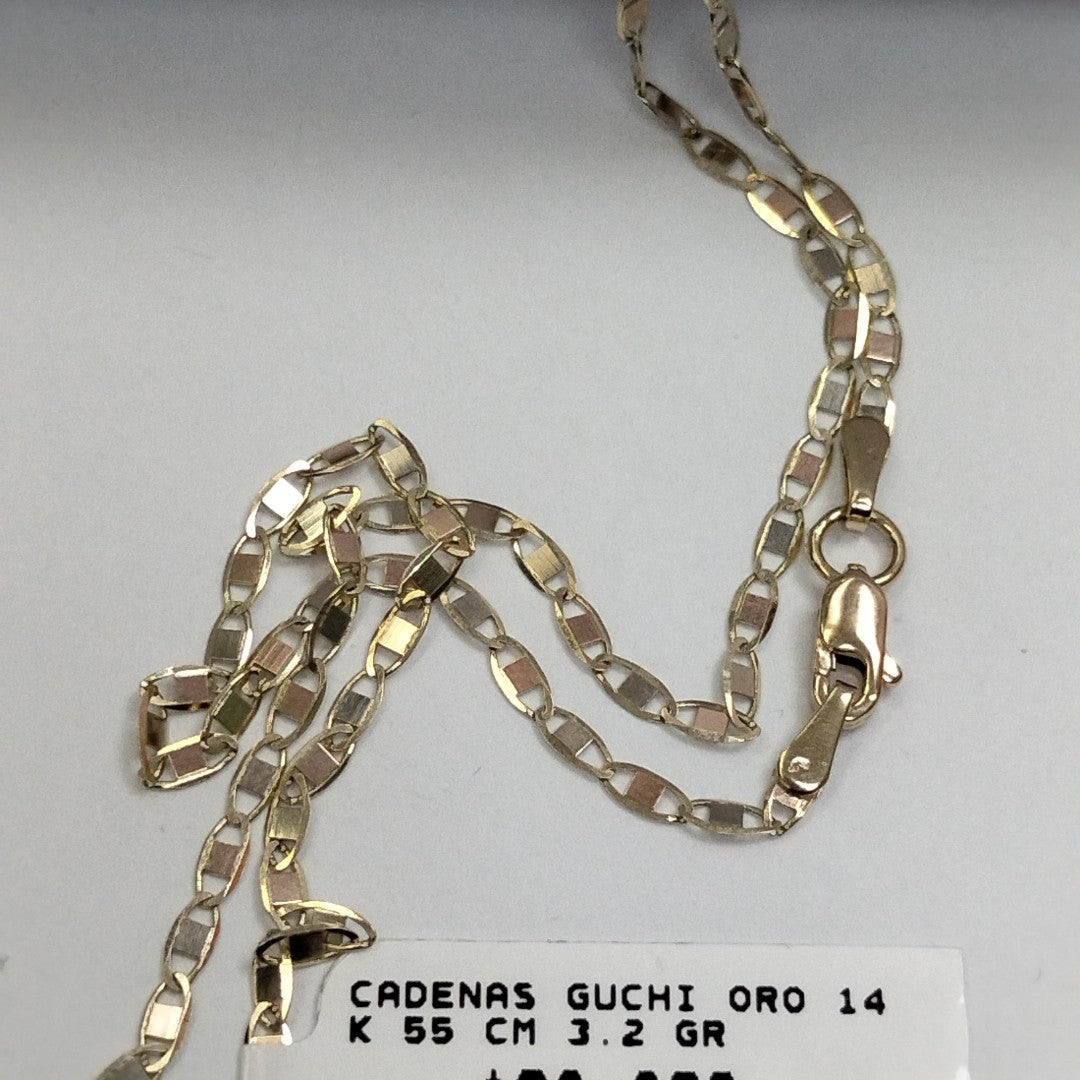 CADENAS GUCHI ORO 14K 55 CM 3.2 GR (NUEVO)